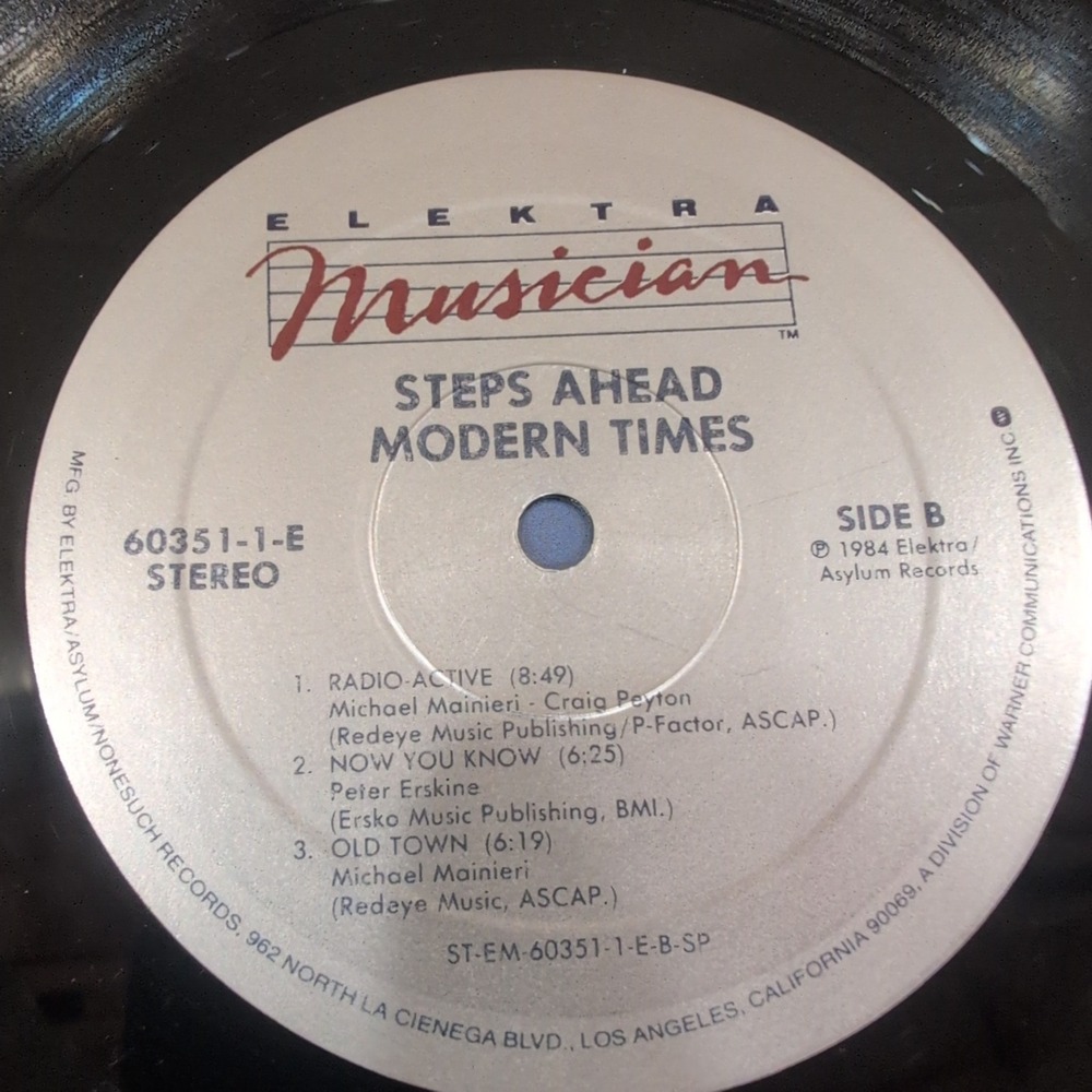Steps Ahead Modern Times Vinyl LP 1984 Elektra Musician 60351-1-E Michael Brecke - Picture 6 of 6